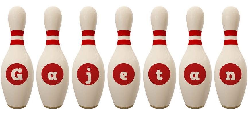 Gajetan bowling-pin logo