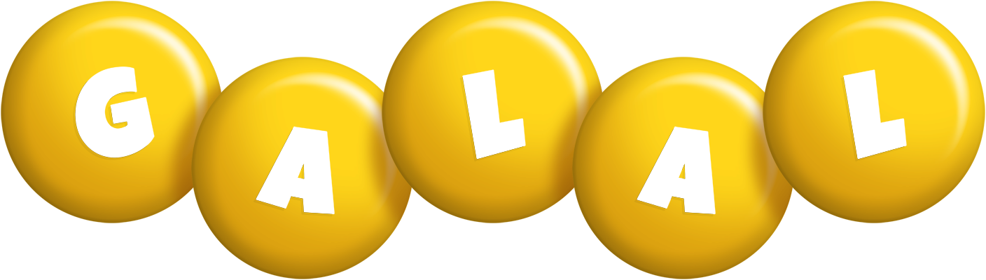 Galal candy-yellow logo