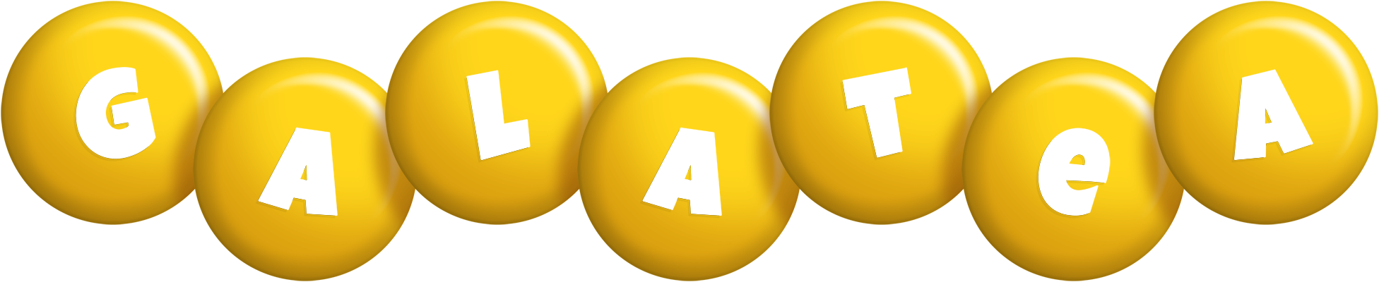 Galatea candy-yellow logo