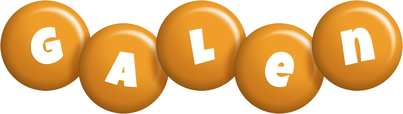 Galen candy-orange logo