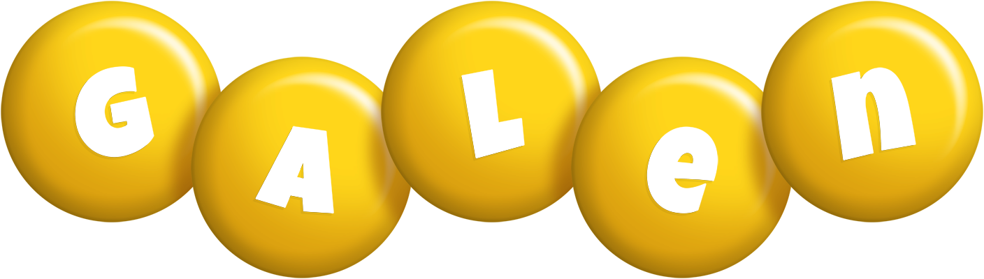 Galen candy-yellow logo