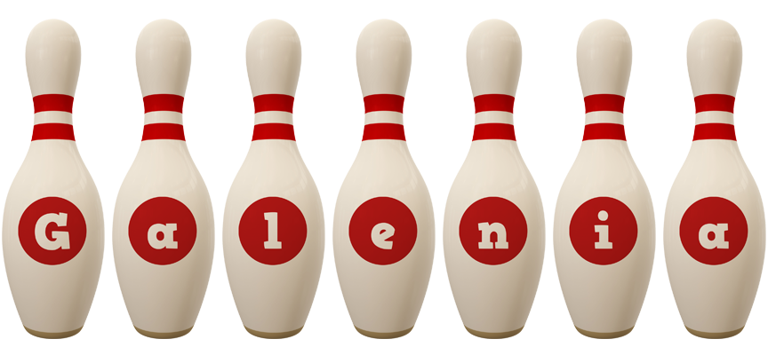 Galenia bowling-pin logo