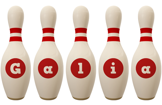 Galia bowling-pin logo