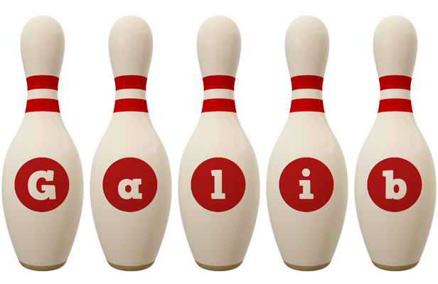 Galib bowling-pin logo