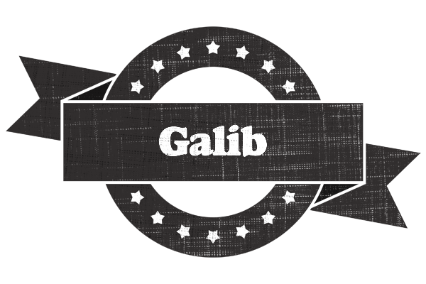 Galib grunge logo