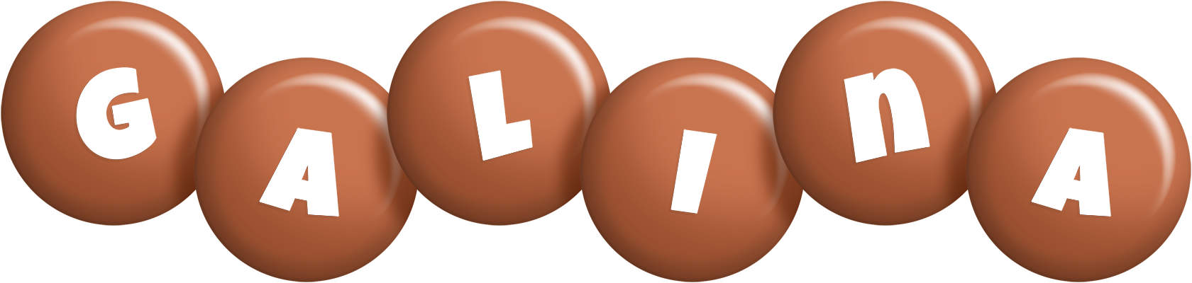 Galina candy-brown logo