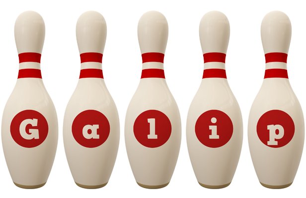 Galip bowling-pin logo
