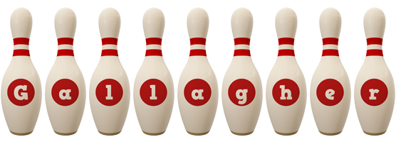 Gallagher bowling-pin logo