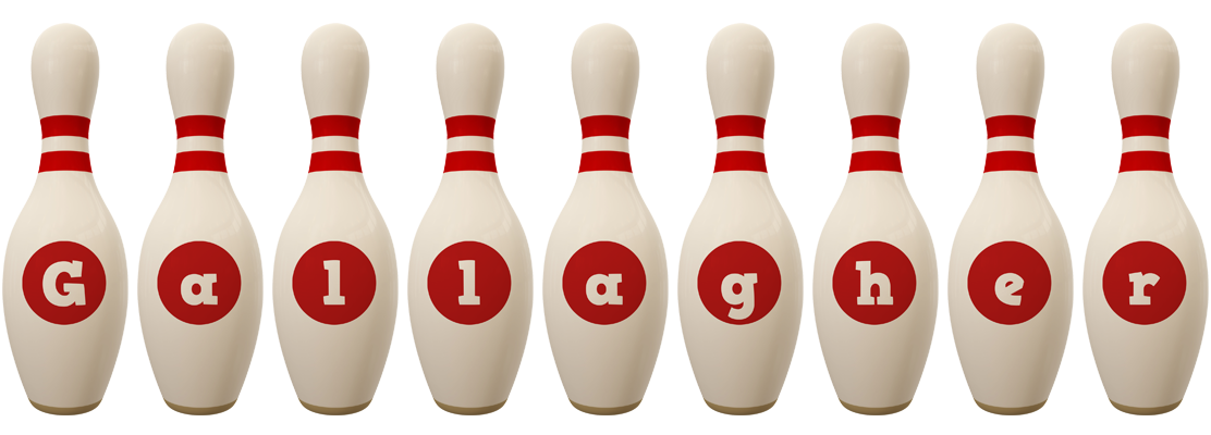 Gallagher bowling-pin logo