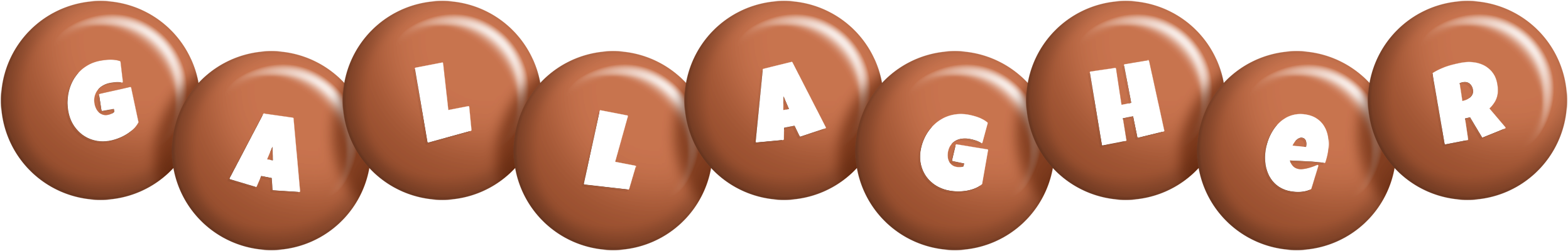 Gallagher candy-brown logo