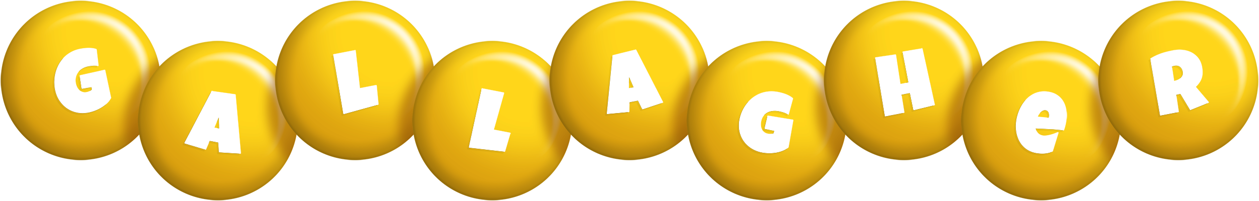 Gallagher candy-yellow logo