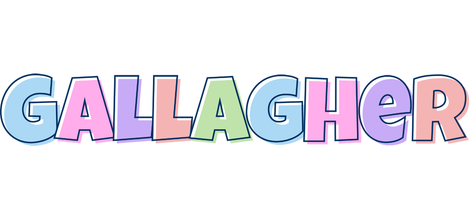 Gallagher pastel logo