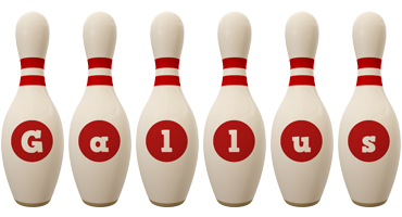 Gallus bowling-pin logo