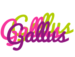 Gallus flowers logo