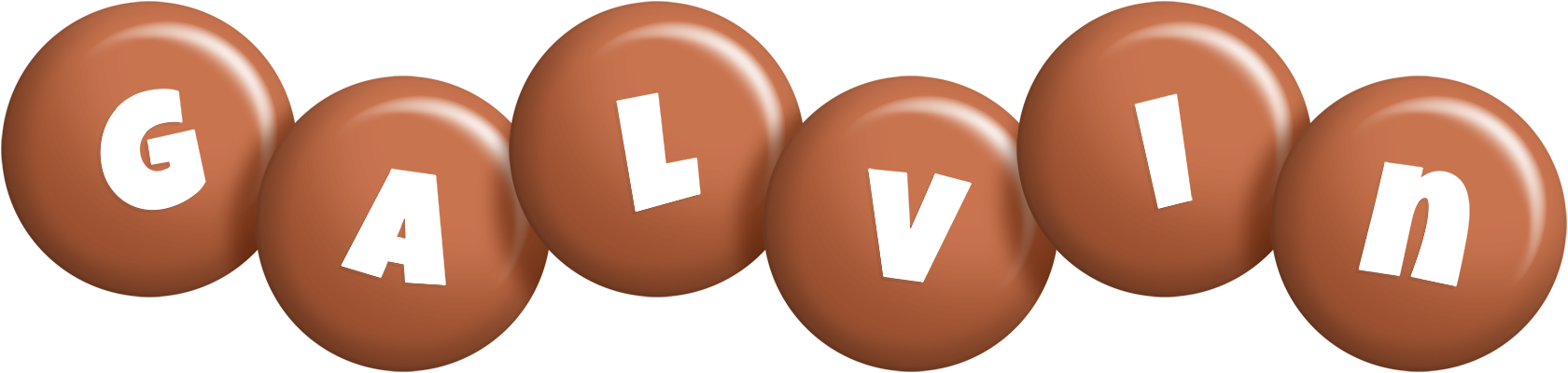 Galvin candy-brown logo