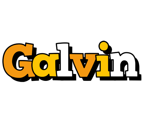 Galvin cartoon logo