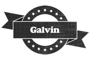 Galvin grunge logo