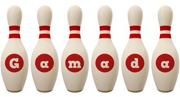 Gamada bowling-pin logo