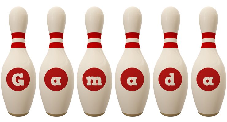Gamada bowling-pin logo