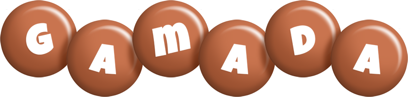 Gamada candy-brown logo