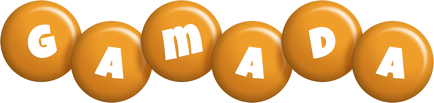 Gamada candy-orange logo
