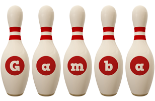 Gamba bowling-pin logo