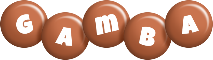 Gamba candy-brown logo