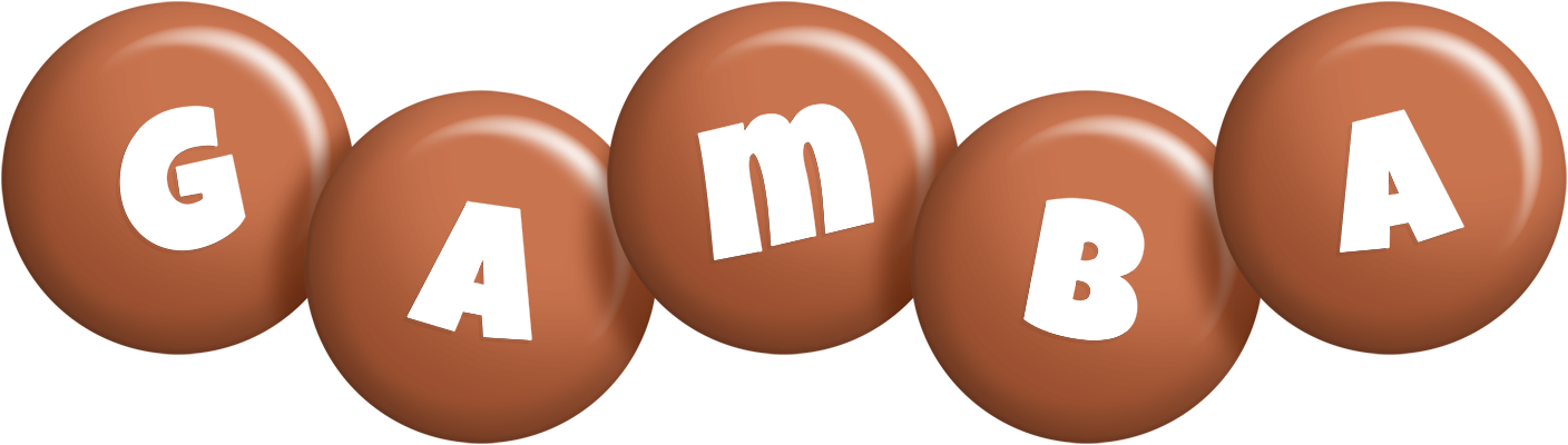 Gamba candy-brown logo