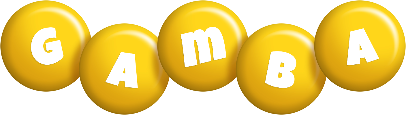 Gamba candy-yellow logo
