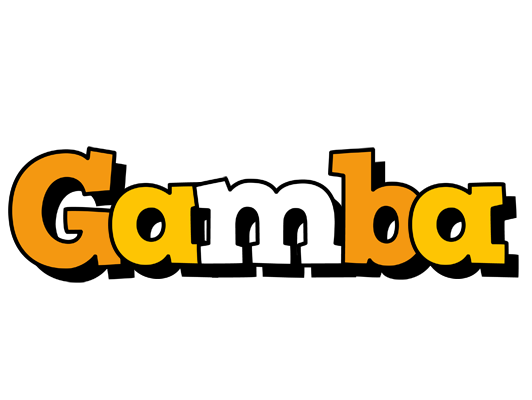 Gamba cartoon logo