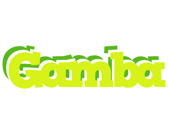 Gamba citrus logo