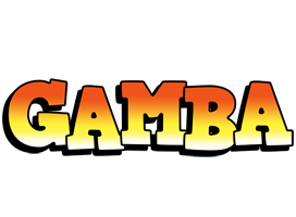 Gamba sunset logo