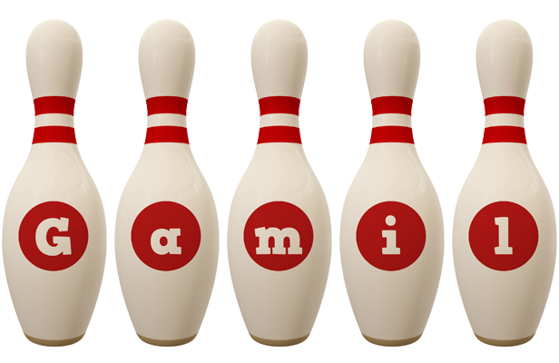 Gamil bowling-pin logo