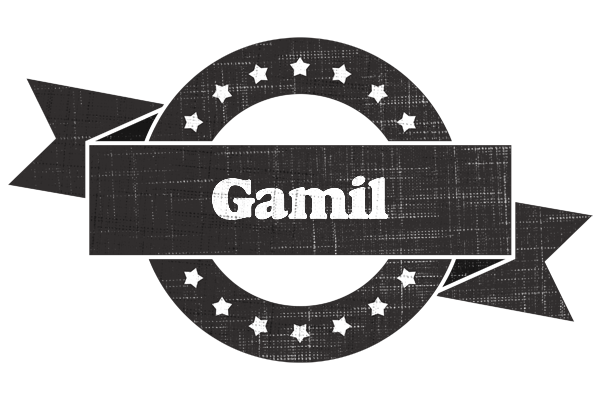 Gamil grunge logo