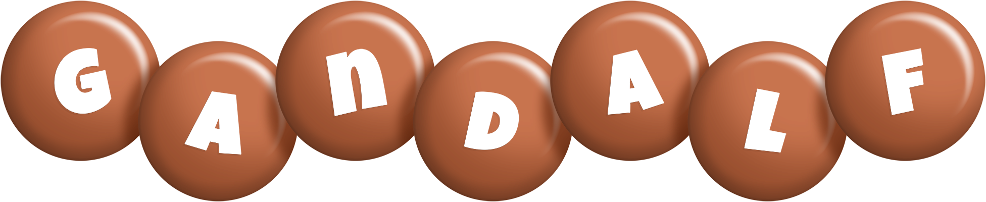 Gandalf candy-brown logo