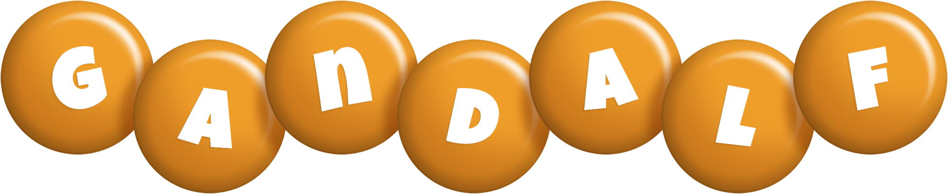 Gandalf candy-orange logo