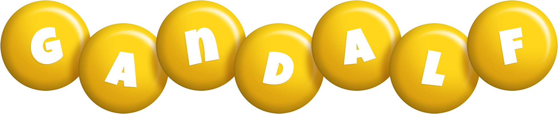 Gandalf candy-yellow logo