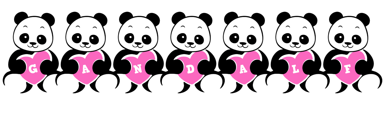 Gandalf love-panda logo