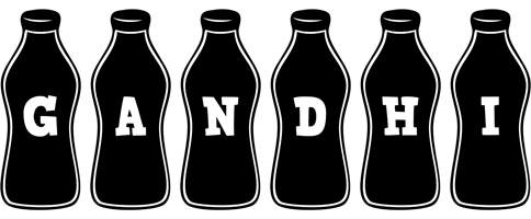 Gandhi bottle logo