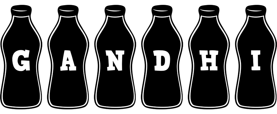 Gandhi bottle logo