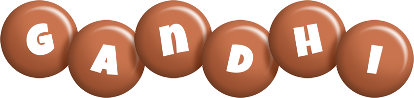 Gandhi candy-brown logo