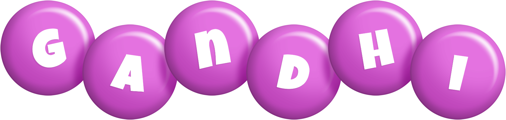 Gandhi candy-purple logo