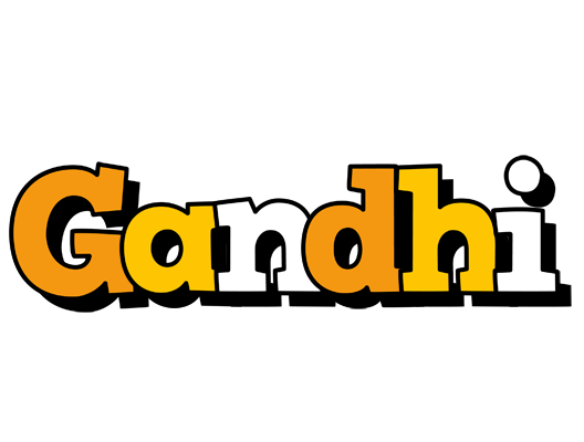 Gandhi cartoon logo