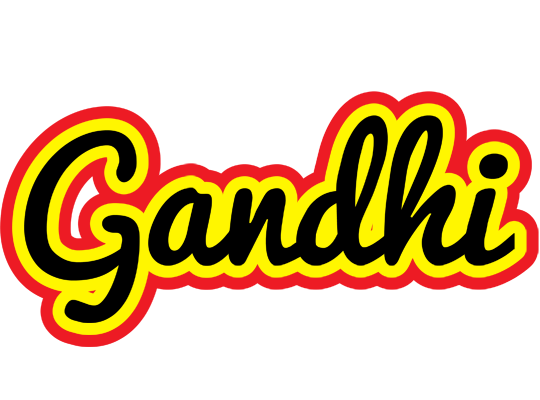 Gandhi flaming logo
