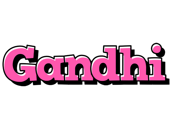 Gandhi girlish logo