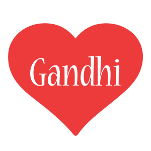 Gandhi love logo
