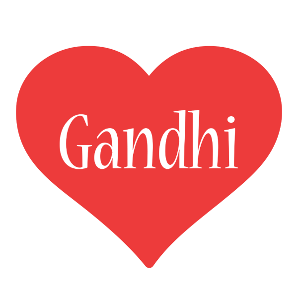 Gandhi love logo
