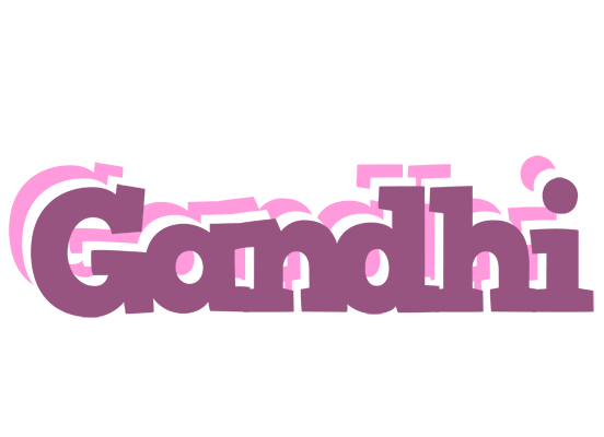 Gandhi relaxing logo