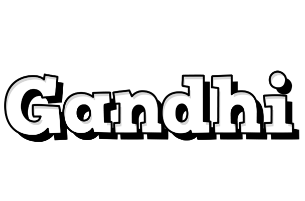 Gandhi snowing logo