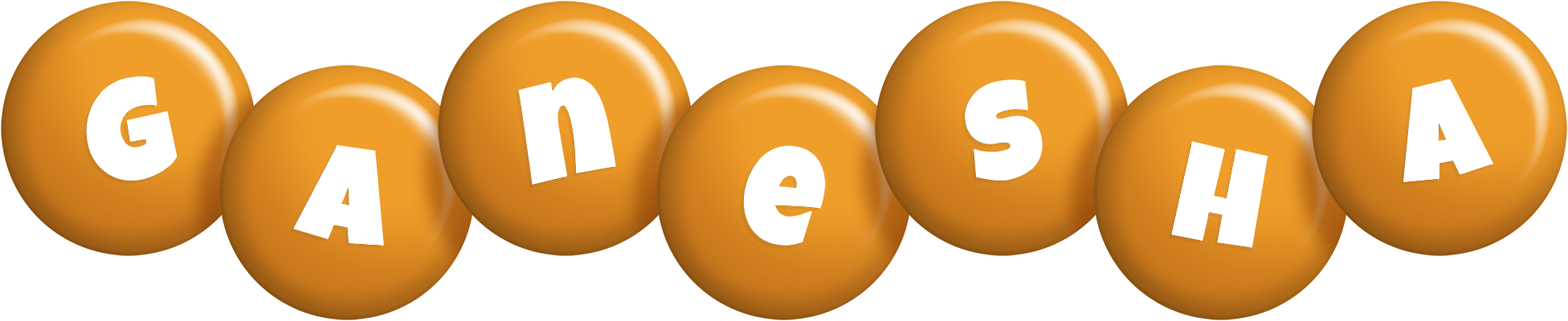 Ganesha candy-orange logo